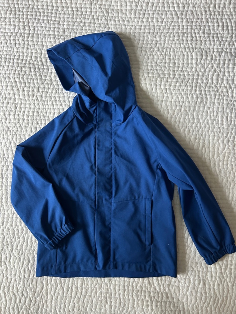 Uniqlo Kids Hooded Blue Raincoat